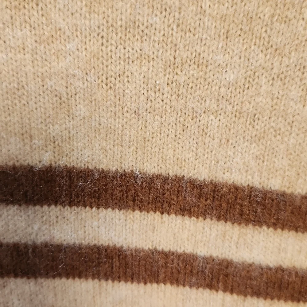 J.Crew Rugged Merino Wool Blend Striped Men's Sweater sz XL
